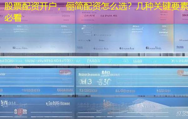 股票配资开户,俪简配资怎么选?几种关键要素必看 股票配资开户,俪简配资怎么选?几种关键要素必看