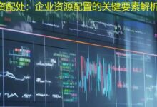 资配处:企业资源配置的关键要素解析-配资炒股网