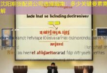 沈阳期货配资公司选择指南:多少关键要素需了解-配资炒股网