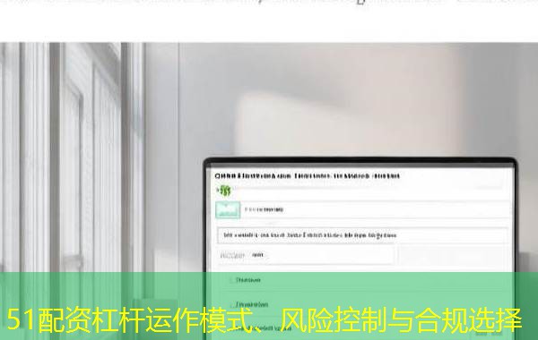 51配资杠杆运作模式、风险控制与合规选择